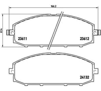 Колодки тормозные дисковые передние для автомобилей Nissan Patrol TRIALLI PF 4304