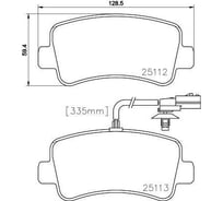 Колодки тормозные для автомобилей Renault Master III дисковые задние с 2 датчиками TRIALLI PF 0973