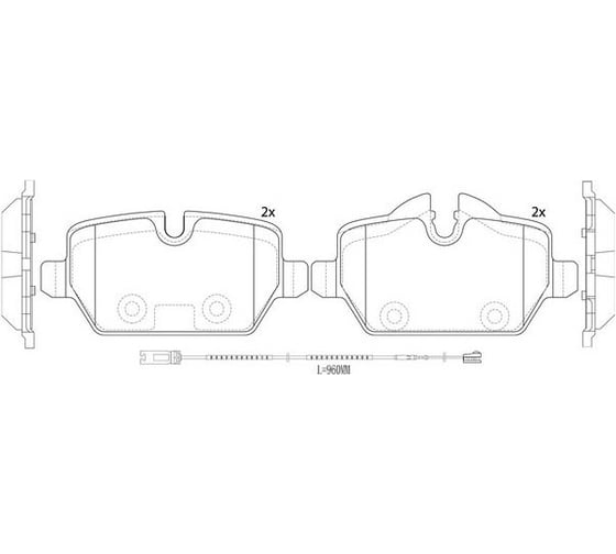 Колодки тормозные для автомобилей BMW 1 / 3 / Mini Countryman дисковые задние TRIALLI PF 4136