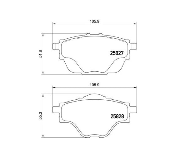 Колодки тормозные для автомобилей Peugeot 308 II /3008 дисковые задние TRIALLI PF 4088