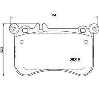 Колодки тормозные дисковые передние Mercedes-Benz E-Class W212 / S-Class W221 / CLS-Class W218 TRIALLI PF 150601
