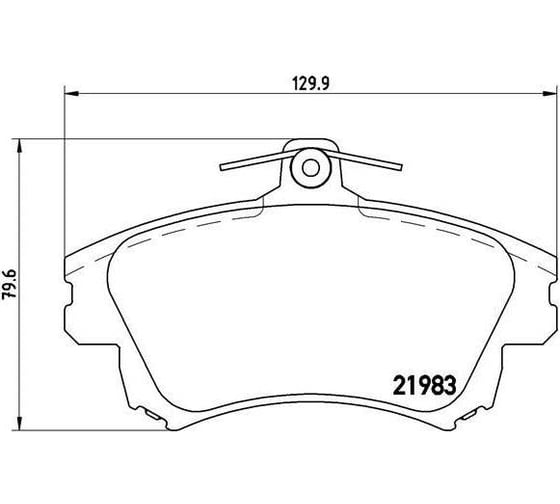 Колодки тормозные для автомобилей Volvo S40 / V40 дисковые передние 130x80 TRIALLI PF 4298
