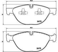 Колодки тормозные дисковые передние для автомобилей BMW X5 / X6 TRIALLI PF 4181