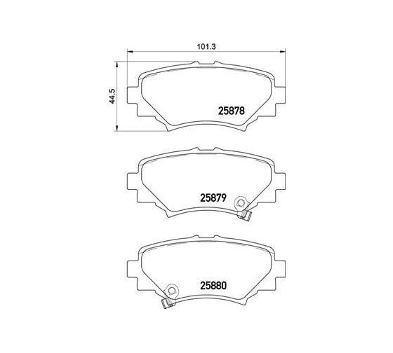 Колодки тормозные дисковые задние для а/м Mazda 3 TRIALLI PF 4052