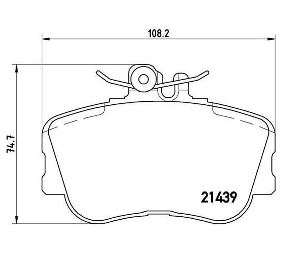 Колодки тормозные для автомобилей Mercedes C дисковые передние TRIALLI PF 4268