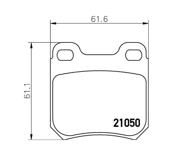 Колодки тормозные для автомобилей Opel Vectra B / Omega A дисковые задние TRIALLI PF 4083