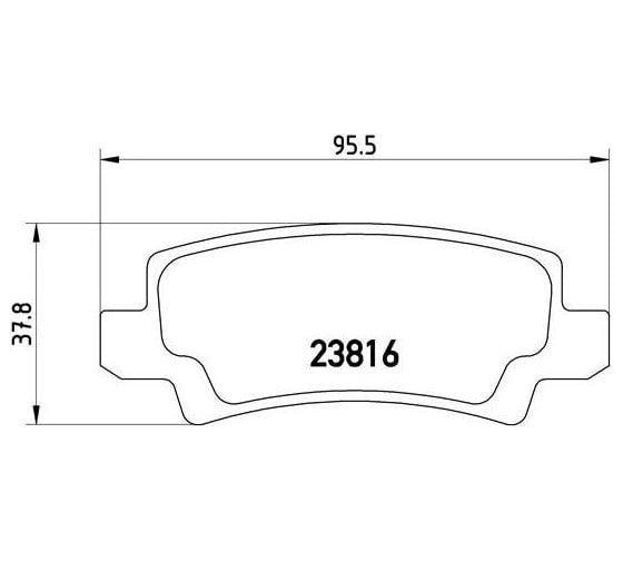 Колодки тормозные дисковые задние для автомобилей Toyota Corolla TRIALLI PF 4108