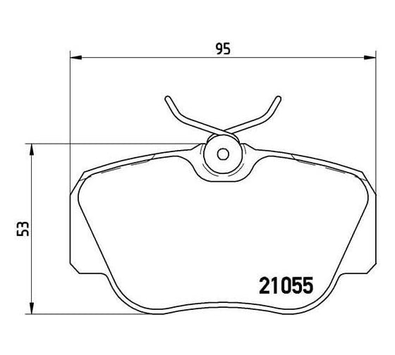 Колодки тормозные для автомобилей Mercedes 190 дисковые передние TRIALLI PF 4269