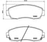 Колодки тормозные для автомобилей Honda CR-V / Haval F7 дисковые передние TRIALLI PF 4226 1