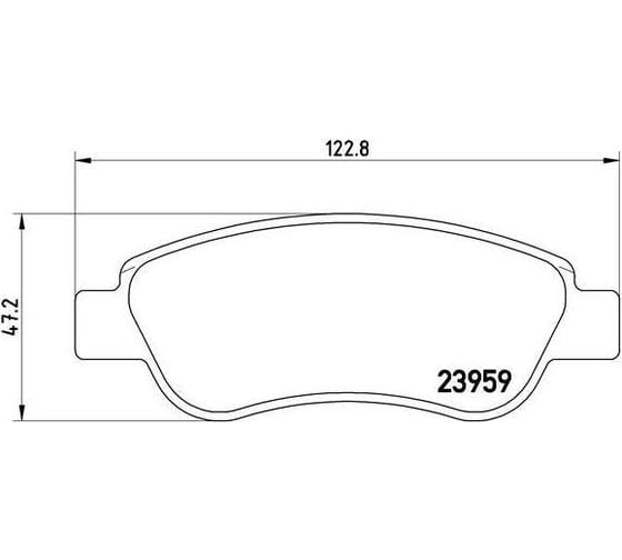 Колодки тормозные для автомобилей Peugeot 107 / Citroen C1 дисковые передние TRIALLI PF 4316