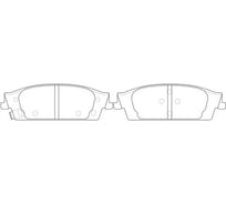 Колодки тормозные дисковые задние для автомобилей Chevrolet Tahoe / Cadillac Escalade TRIALLI PF 4399