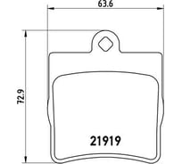 Колодки тормозные дисковые задние для автомобилей Mercedes C / E TRIALLI PF 4057