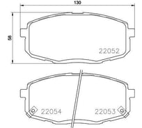 Колодки тормозные дисковые передние для автомобилей Hyundai Creta / Kia Cerato II TRIALLI PF 0813
