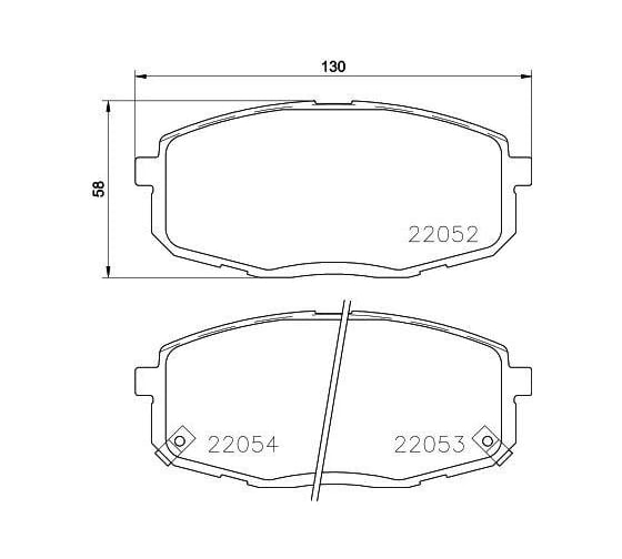 Колодки тормозные дисковые передние для автомобилей Hyundai Creta / Kia Cerato II TRIALLI PF 0813