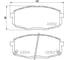 Колодки тормозные дисковые передние для автомобилей Hyundai Creta / Kia Cerato II TRIALLI PF 0813 1