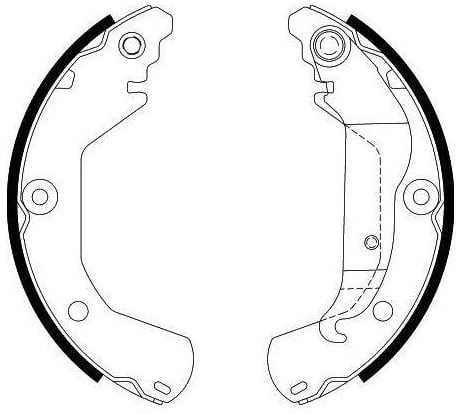 Колодки тормозные для автомобилей Chevrolet Aveo T300 барабанные 230x41 R15 TRIALLI GF 4542