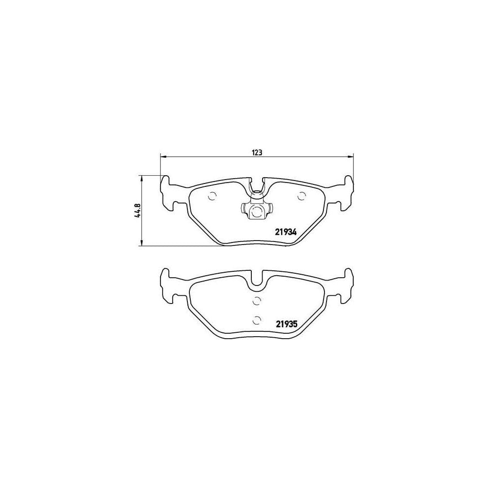 Колодки тормозные дисковые задние для автомобилей BMW 3 TRIALLI PF 4092 ...
