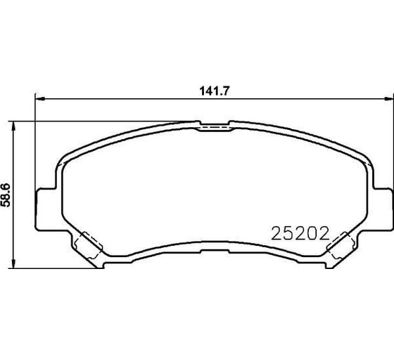 Колодки тормозные для автомобилей Nissan Qashqai дисковые передние TRIALLI PF 1413