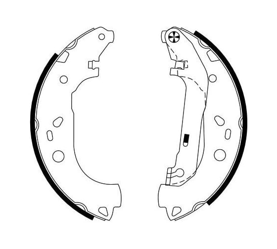 Колодки тормозные для автомобилей Ford Tourneo Connect /Transit Connect барабанные 229x57 TRIALLI GF 4578