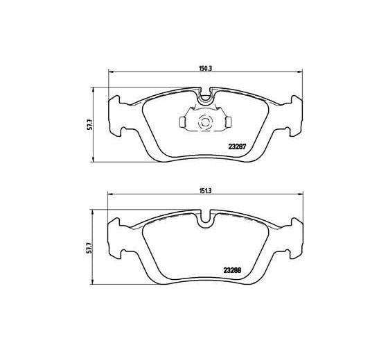 Колодки тормозные дисковые передние для автомобилей BMW 3 TRIALLI PF 4176 1