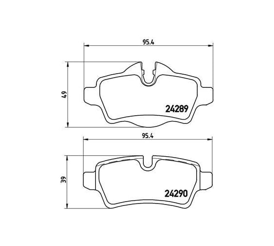 Колодки тормозные дисковые задние для автомобилей Mini Cooper S/D / Clubman TRIALLI PF 4294 1