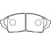 Колодки тормозные для автомобилей Toyota Mark II/Chaser/Cresta X100 дисковые передние TRIALLI PF 4341