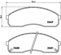 Колодки тормозные дисковые передние для автомобилей Kia Carnival TRIALLI PF 4244