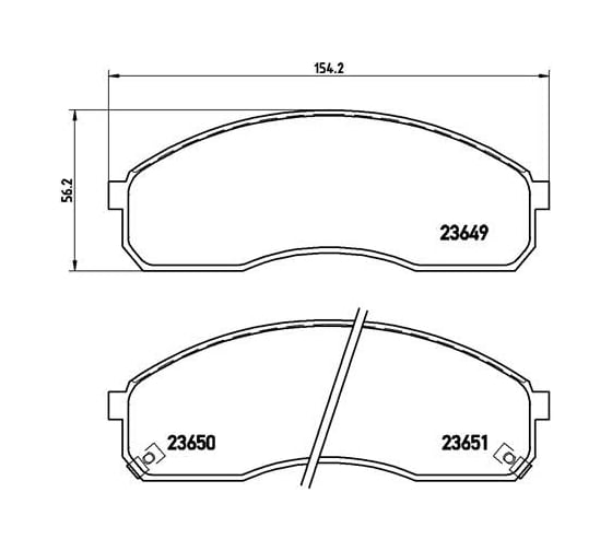 Колодки тормозные дисковые передние для автомобилей Kia Carnival TRIALLI PF 4244 1
