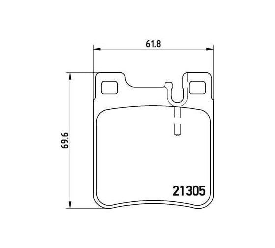Колодки тормозные для автомобилей Mercedes E дисковые задние 62x70 TRIALLI PF 4058