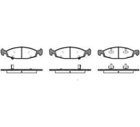 Колодки тормозные дисковые передние для автомобилей Jeep Cherokee TRIALLI PF 4238