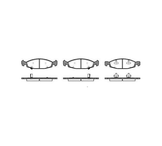 Колодки тормозные дисковые передние для автомобилей Jeep Cherokee TRIALLI PF 4238