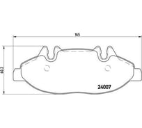 Колодки тормозные для автомобилей Mercedes Vito/Viano дисковые передние TRIALLI PF 4282