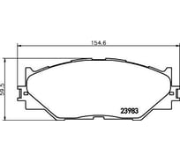 Колодки тормозные для автомобилей Lexus IS дисковые передние TRIALLI PF 4359