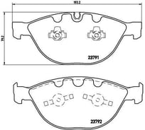 Колодки тормозные дисковые передние для автомобилей BMW 5 / 6 TRIALLI PF 4225