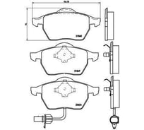 Колодки тормозные для автомобилей VW Sharan / Ford Galaxy дисковые передние TRIALLI PF 4207