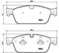 Колодки тормозные для автомобилей Mercedes ML дисковые передние 193x72 TRIALLI PF 4290