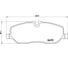 Колодки тормозные дисковые передние для автомобилей Land Rover Discovery 3 TRIALLI PF 4249 1
