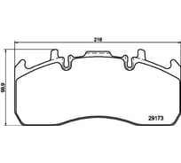 Колодки тормозные дисковые для автомобилей Renault Trucks, Volvo с монтажным комплектом TRIALLI PFT 29173