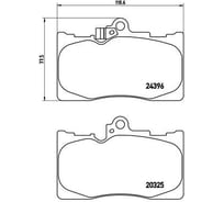 Колодки тормозные дисковые передние для автомобилей Lexus G / IS TRIALLI PF 4354