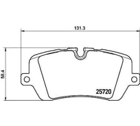 Колодки тормозные дисковые задние для автомобилей Land Rover Range Rover / Range Rover Sport 131x58мм TRIALLI PF 4048