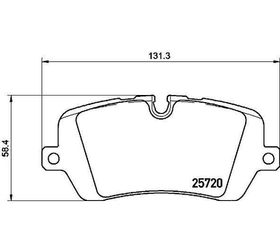 Колодки тормозные дисковые задние для автомобилей Land Rover Range Rover / Range Rover Sport 131x58мм TRIALLI PF 4048