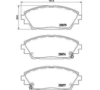 Колодки тормозные дисковые передние для автомобилей Mazda 3 / CX-3 TRIALLI PF 4264