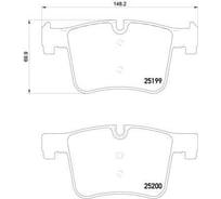 Колодки тормозные дисковые передние для автомобилей BMW 1 /3 т/с Bosch TRIALLI PF 4001