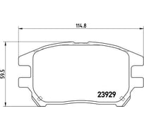 Колодки тормозные дисковые передние для автомобилей Lexus RX 3.0i TRIALLI PF 4357