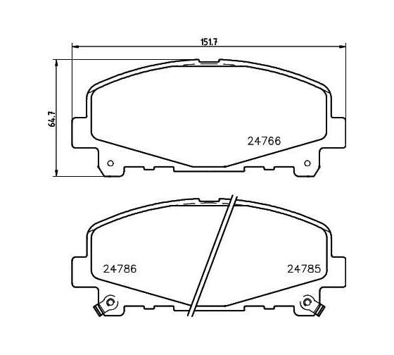 Колодки тормозные дисковые передние для а/м Honda Accord TRIALLI PF 4222