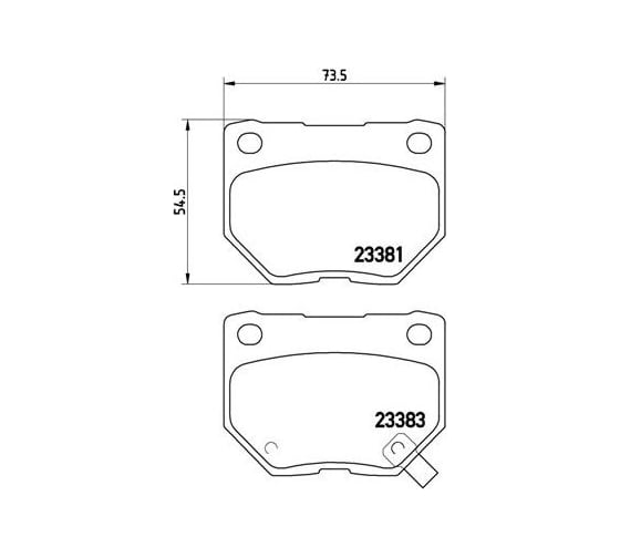 Колодки тормозные дисковые задние для автомобилей Subaru Impreza TRIALLI PF 4095