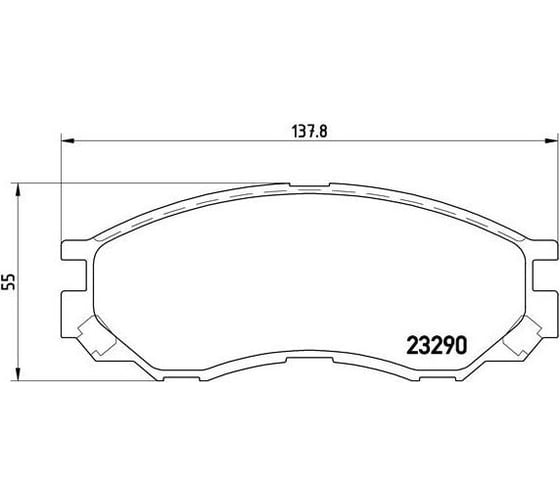 Колодки тормозные для автомобилей Mitsubishi L200 дисковые передние TRIALLI PF 4297