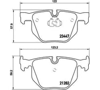 Колодки тормозные дисковые задние для автомобилей BMW 7 TRIALLI PF 4008