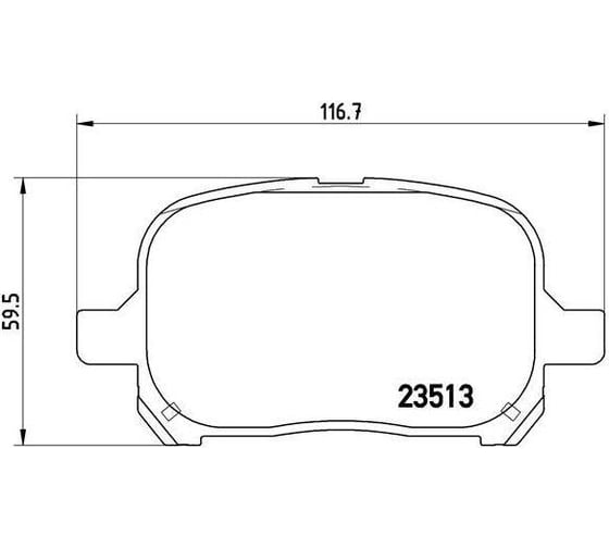 Колодки тормозные для автомобилей Toyota Camry дисковые передние TRIALLI PF 4347