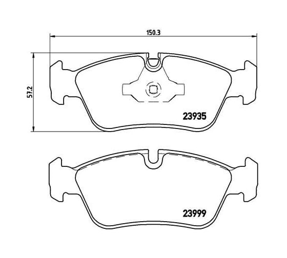 Колодки тормозные для автомобилей BMW 1 / 3 дисковые передние TRIALLI PF 4182